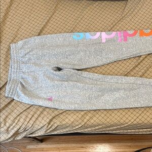 Adidas Gray Tapered Sweatpants